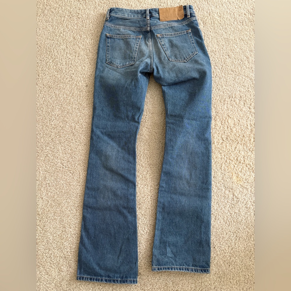 MM6 Maison Martin Margiela Straight-Leg Blue Denim Jeans - Picture 7 of 7
